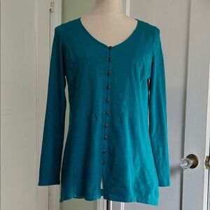 J. Jill Teal Long Sleeve Tunic